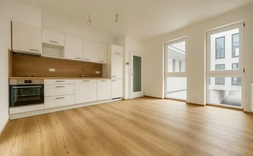 Modern&iacute; byt 1+kk s balkonem v projektu TRIO na ul. Minsk&aacute;